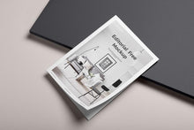 Load image into Gallery viewer, Free Editorial Mockup Set with Stationery Items Like Business Cards and A4 Paper