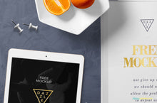 Load image into Gallery viewer, Free Stylish Book Page Mockup Scene