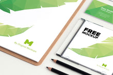 Load image into Gallery viewer, Free Clean Design Stationery PSD Mockup