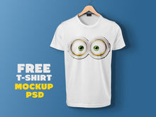Load image into Gallery viewer, Free Realistic Fully Customizable T-Shirt Mockup
