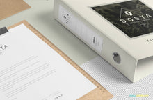Load image into Gallery viewer, Free Box File Mockup Scene

