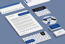 Load image into Gallery viewer, Free Bit Retro Corporate Identity Mockup
