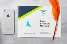 Load image into Gallery viewer, Free Brochure Mockup PSD
