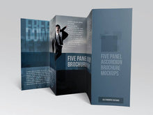Load image into Gallery viewer, Free Five Panel Brochure Mockups Collection
