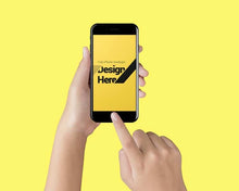 Load image into Gallery viewer, Free Hand Held IPhone Mockup
