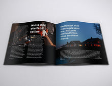 Load image into Gallery viewer, Free Black Square Brochure Mockup Set in 7 Angles
