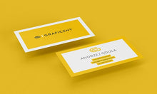 Load image into Gallery viewer, Free Business Card Mockups in a Yellow Background 4 Views
