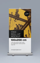 Load image into Gallery viewer, Free Business Roll-Up Advertisement Sign

