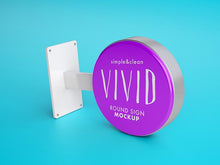 Load image into Gallery viewer, Free Simple and Clean Vivid Business Logo Sign Mockup
