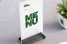 Load image into Gallery viewer, Free Table Menu Mockup Scene
