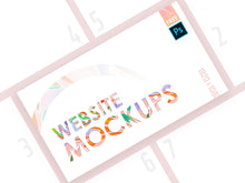 Load image into Gallery viewer, Free High Quality Web PSD Mockup Bundle
