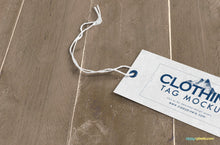 Load image into Gallery viewer, Free Customizable Clothing Tag Mockup PSD
